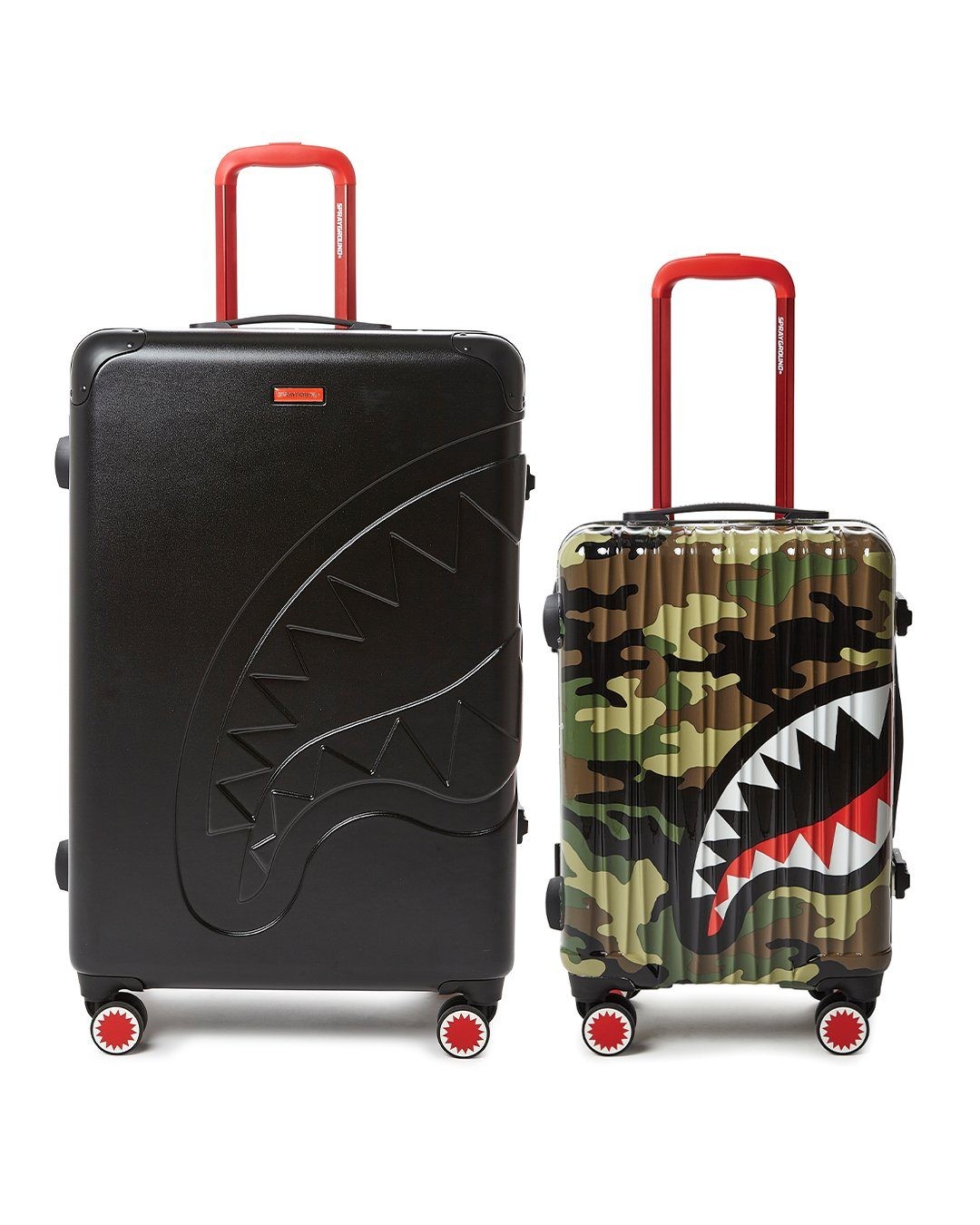 Sale Sprayground Full-Size Black Carry-On Camo Luggage Bundle Discount - -0