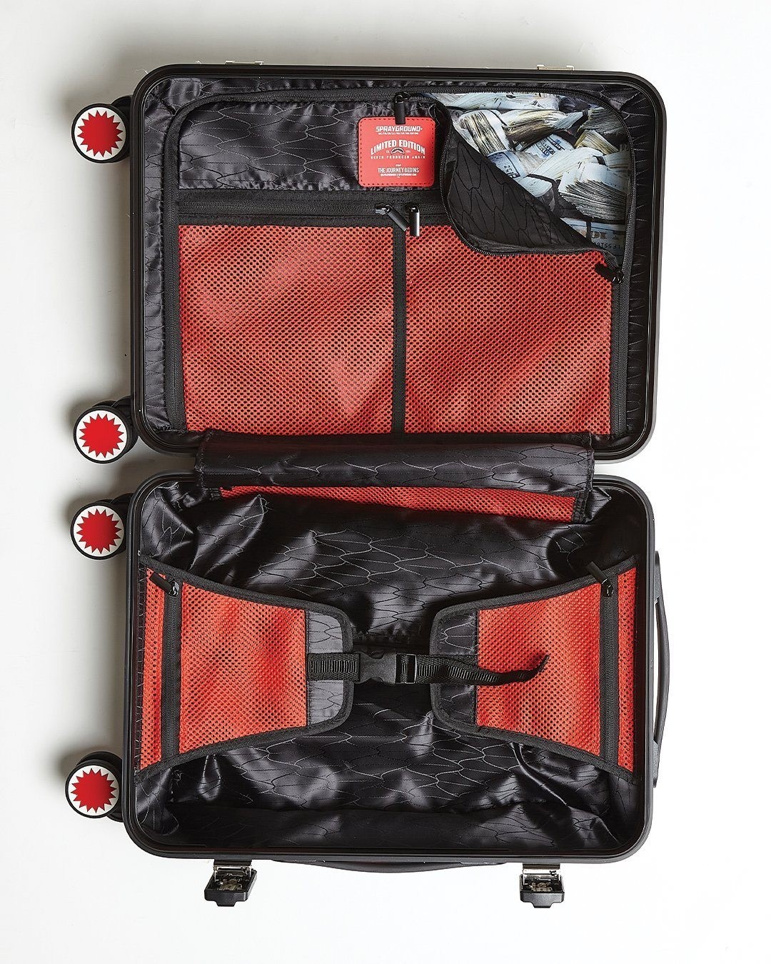 Sale Sprayground Full-Size Black Carry-On Camo Luggage Bundle Discount - -13