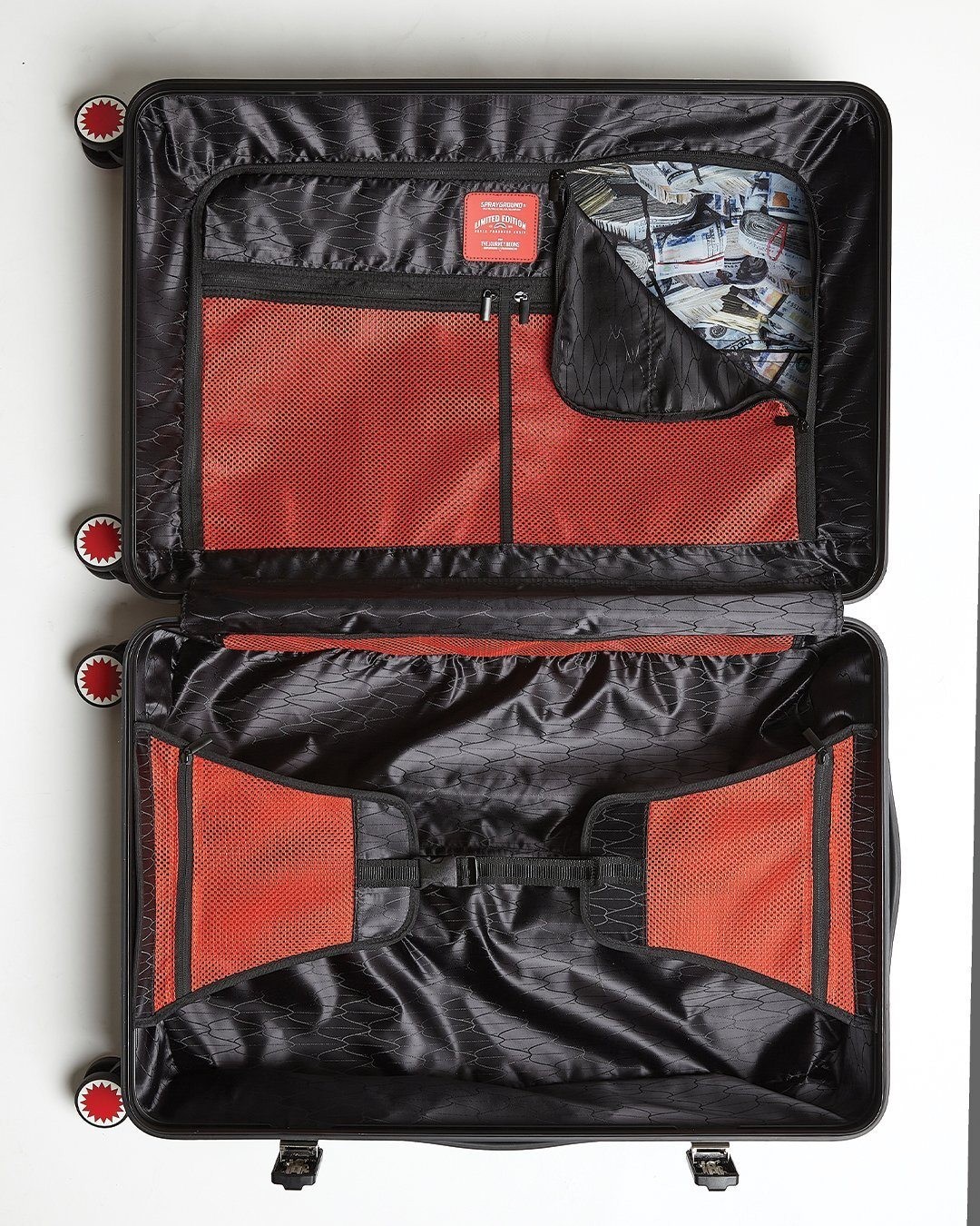 Sale Sprayground Full-Size Black Carry-On Camo Luggage Bundle Discount - -17