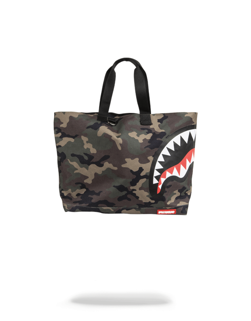 Sprayground Camo Shark Tote Bags - -0