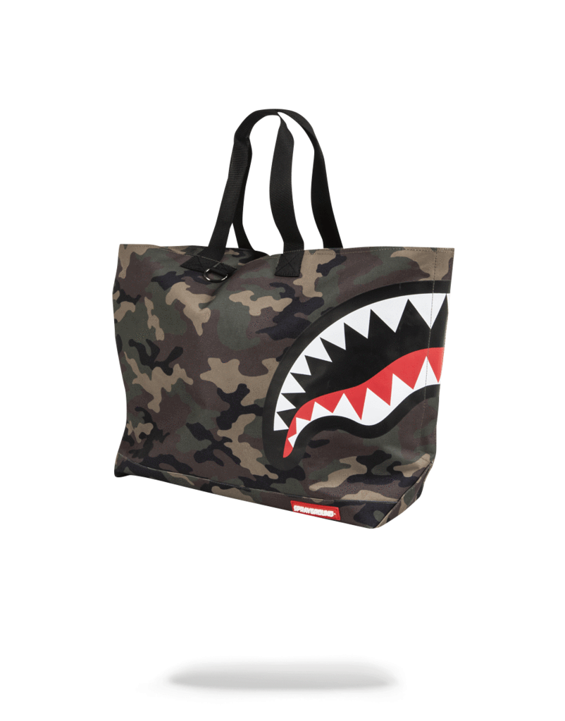 Sprayground Camo Shark Tote Bags - -1