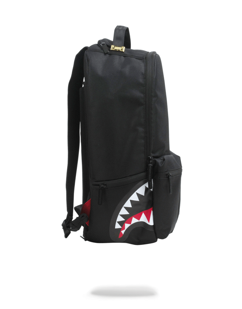 Sprayground Double Cargo Side Shark (Black) Bag - -2