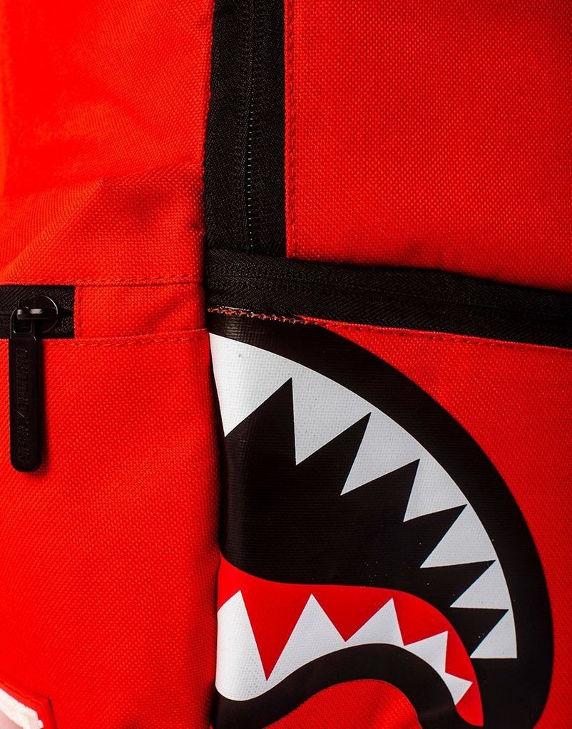 Sprayground Double Cargo Side Shark (Red) Bag - -5