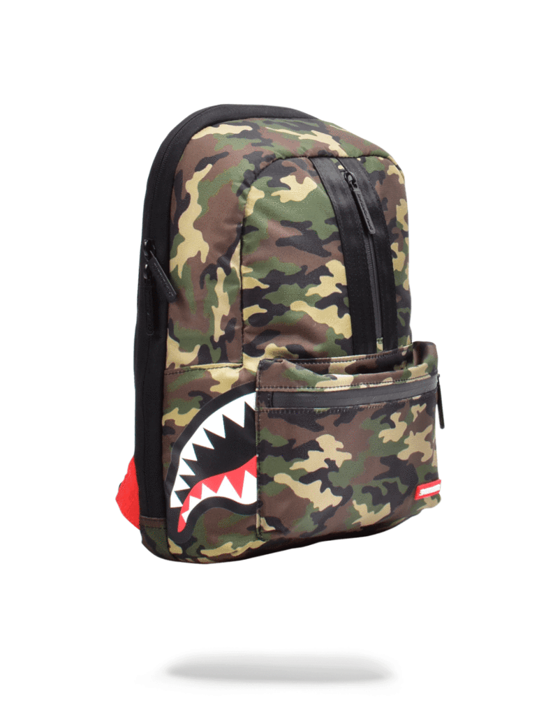 Sprayground One Strap Side Shark (Camo) Bags - -2