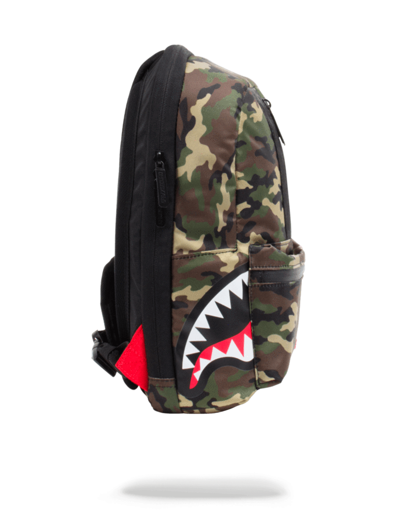 Sprayground One Strap Side Shark (Camo) Bags - -3