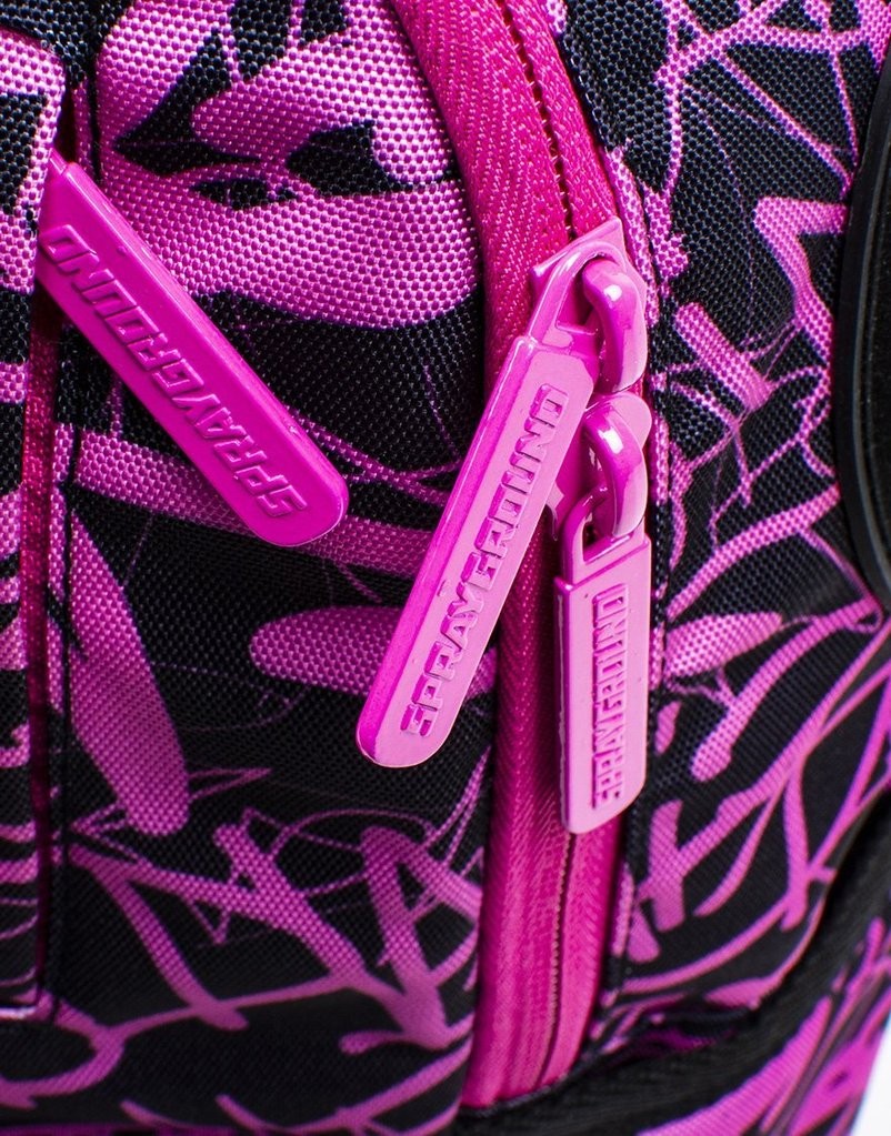 Sprayground Pink Scribble Shark Handbag - -5