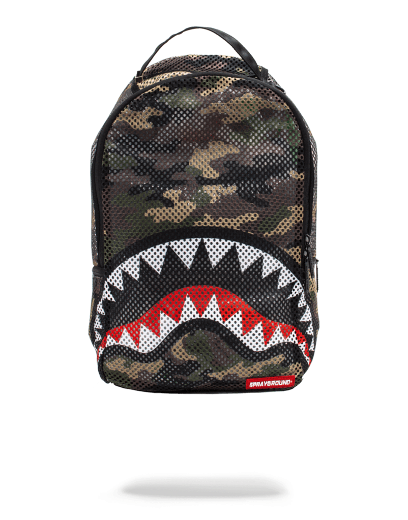 Sprayground Camo Mesh Shark Handbag - Sprayground Camo Mesh Shark Handbag