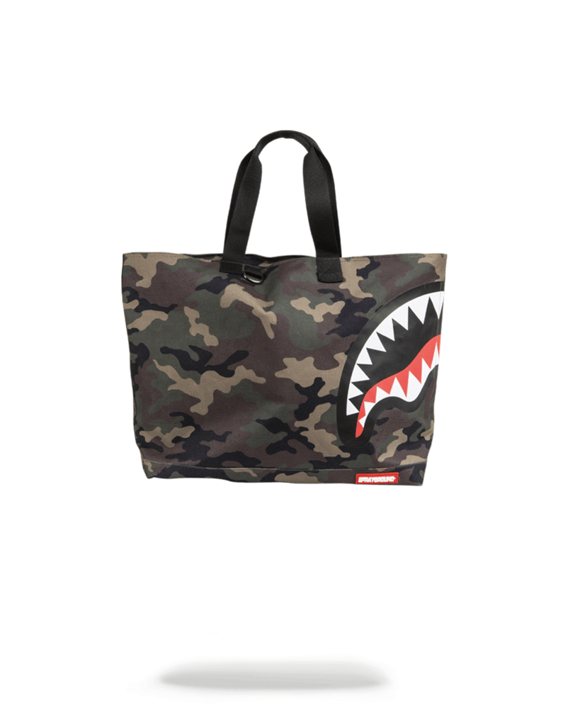 Sprayground Camo Shark Tote Bags - Sprayground Camo Shark Tote Bags