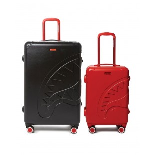 BEST PRICE - FULL-SIZE BLACK CARRY-ON RED LUGGAGE BUNDLE