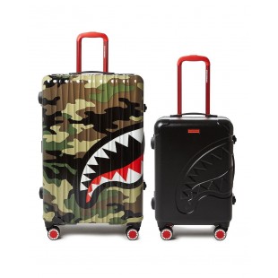 Sale Sprayground Full-Size Camo Carry-On Black Luggage Bundle Discount