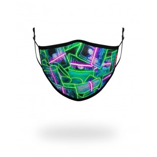 Sale Sprayground Adult Neon Money Form Fitting Face Mask Discount
