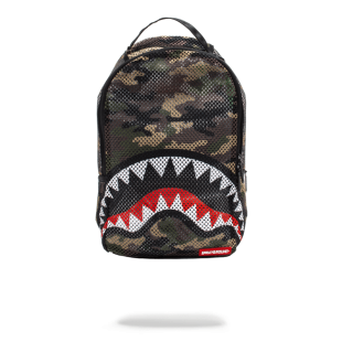 Sprayground Camo Mesh Shark Handbags