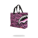 Sprayground Pink Scribble Shark Tote Handbags - 1